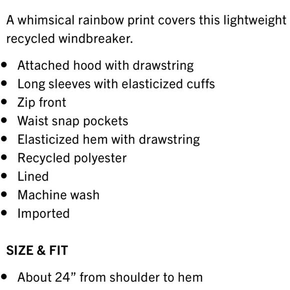 Michael Kors Rainbow Neon windbreaker Jacket Size XS and SMALL - Picture 7 of 16